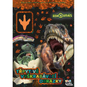 Třpytivé vyškrabávací obrázky Dinosauři