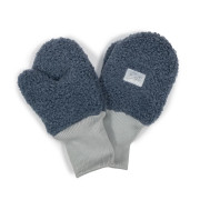 Zimní palcové rukavice Teddy fleece double Denim blue Esito