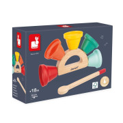 Dřevěný hudební nástroj pro děti Zvonečky Janod Gioia 