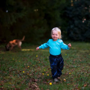 Dětské tepláky s vysokým pasem Blesk - černá Esito