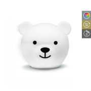 Medvídek Bor - silikonové vícebarevné noční světlo Zazu