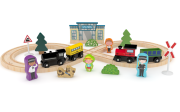 Hrací set vlakové nádraží - 34 ks