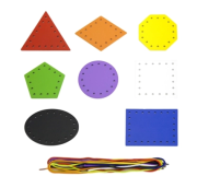 Dřevěné provlékání tvary