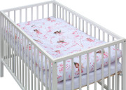 Dětská postýlka s kompletní výbavou 120 x 60 cm bílá Víla Scarlett 