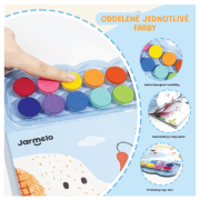 Kreativní kniha Malování prsty Život v lese Jarmelo