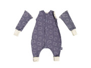 Merino spací pytel s nohavicemi a odepínacími rukávy Šedé ovečky Kaarsgaren