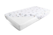 Bavlněné prostěradlo s gumou a potiskem 70 x 140 cm Babymatex