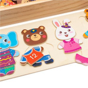 Vkládačka puzzle v krabičce zvířátka Montessori Baby Mix