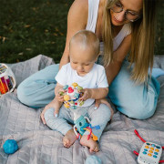 Hračka senzorická s kousátkem Star ball 0 m+ Babyono