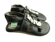 Kožené capáčky sandálky Barefoot Vel. M (6-12 měs.) Hopi Hop