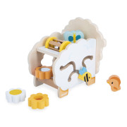 Farma Dřevěná motorická hračka Ovečka s mnoha aktivitami Janod