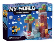 Magnetická stavebnice Minecraft Diamond Lava TNT 87 ks