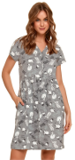 Kojící noční košile Šedá/zvířátka