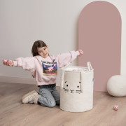 Koš na hračky Premium Bouclé se šňůrkou 43 l Sipo