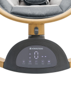 Houpací lehátko elektrické Ashlee Dark Grey KikkaBoo