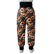 Rostoucí softshellové kalhoty Slunečnice černé Esito