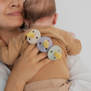 Colour symetrické dudlíky z přírodního kaučuku 2 ks 0 - 6 m Bibs