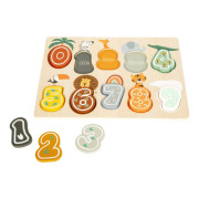 Vkládací puzzle čísla Safari small foot 