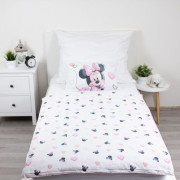 Povlečení do postýlky Minnie Blush Pink 100 x 135, 40 x 60 cm Jerry Fabrics