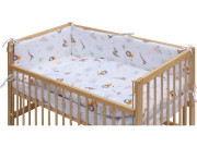 Dětská postýlka s kompletní výbavou, 120 x 60 cm, Gona Scarlett