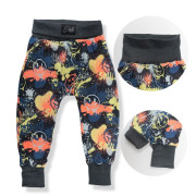 Dětské tepláky s vysokým pasem Smile - šedá Esito