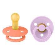 Dudlíky kaučuk 2 ks 0-6 měsíců Colour Bibs