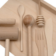 Dřevěná kuchyňská sada pro malé šéfkuchaře Baby Mix