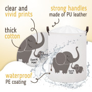 Koš na hračky bavlněný uzavíratelný 43 l Sipo