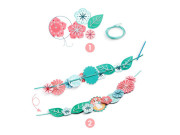 Vyšívané náhrdelníky DIY Djeco