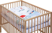 Dětská postýlka přírodní s kompletní výbavou 120 x 60 cm Lumpy Scarlett