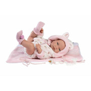 New Born holčička 73898 Llorens - Realistická panenka s celovinylovým tělem 40 cm