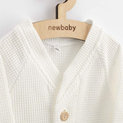 Kojenecký kabátek na knoflíky New Baby Luxury clothing Oliver bílý