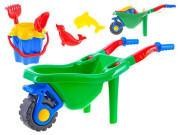 Kolečko + sada na písek 6 ks