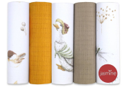 Plenky pro děti látkové sada box Unisex 70x80 cm 5 ks