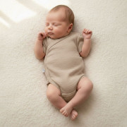 Zavinovací kojenecké body mušelín Béžová Baby Service