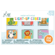 Senzorické svítící kostky do vody ZOO Glo Pals