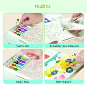 Kreativní kniha Malování vodovými barvami Pet Paradise Jarmelo