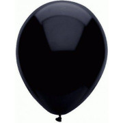 Balónek 30 cm černý, 10 ks