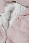 Zimní kojenecký overal chlupatý Minoti Růžová