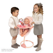 Multifunkční jídelní židlička a houpačka pro panenky 3 v 1 Tulipe DeCuevas
