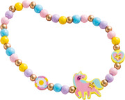 Kreativní sada Výroba šperků dřevěné korálky Duhová krajina 4 ks Janod Atelier 