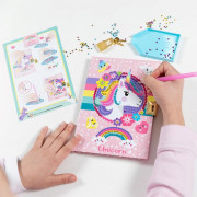 Diamantový deník Jednorožec Totum