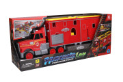 Hasičská stanice kamion s efekty 61x18,5x26 cm