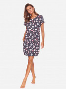 Kojící noční košile Graphite/spící zvířátka