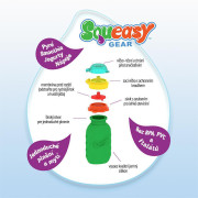 Squeasy Gear Silikonová láhev 480 ml