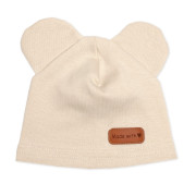 Bavlněná souprava pro miminko do porodnice 6D Made with love béžová Baby Nellys Vel. 56