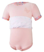 Body šaty tenké set Outlast® UPF 50+ Sv. broskvová, motýlci