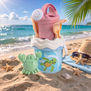 Recyklovaná pastelová sada na písek malá - oceán s konvičkou Androni