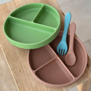 Příbor silikonový Take & Match 6 m+ Petite & Mars