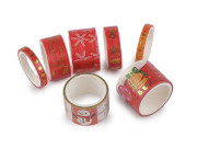 Vánoční ozdobná lepicí páska sada Washi